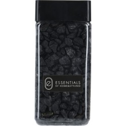 Decoratie steentjes in potje 550ml zwart