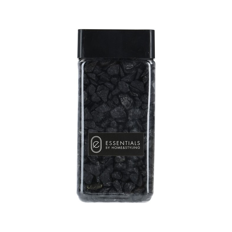 Pierres de décoration en pot 550ml noir