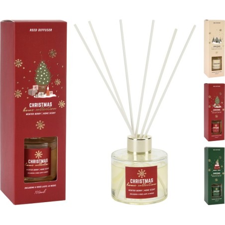 Coffret parfum de Noël avec bâtonnets parfumés 100ml 7cm