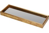 Dienblad met spiegel 30x10cm antiek finish