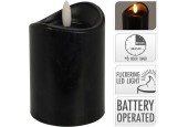 Bougie LED 70x100mm noire
