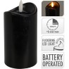 Bougie LED 70x125mm noire