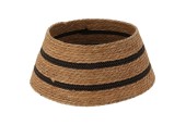 Kerstboomrok natural kleur met zwarte strepen Ø45x20cm