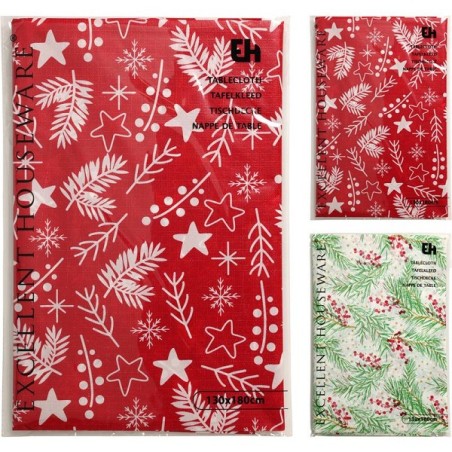 Nappe de Noël envers flanelle 130x180cm