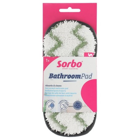 Sorbo Éponge de nettoyage salle de bain avec côté gommage et côté doux