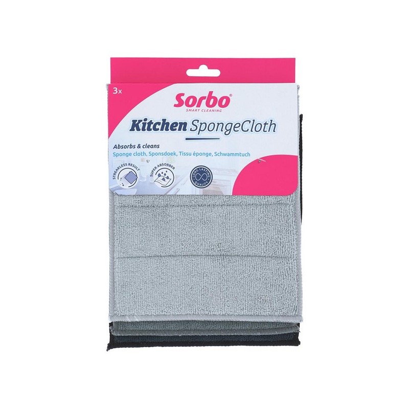 Sorbo Microvezel sponsdoek set a 3 stuks