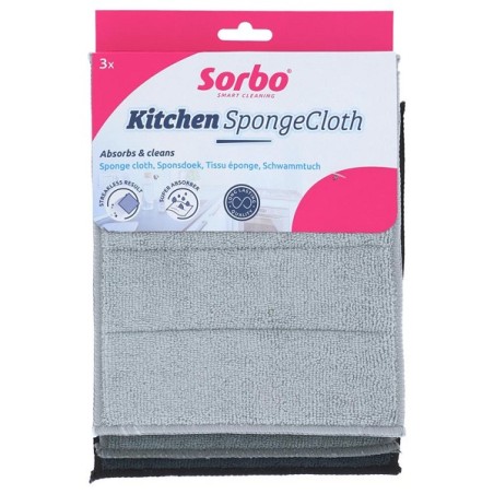 Sorbo Chiffon éponge en microfibre lot de 3 pièces