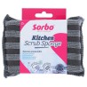 Sorbo Éponge à récurer en microfibre 2 en 1 lot de 2 pièces