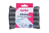 Sorbo Éponge à récurer en microfibre 2 en 1 lot de 2 pièces