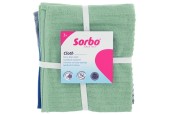 Sorbo Badstof vaatdoeken set a 3 stuks