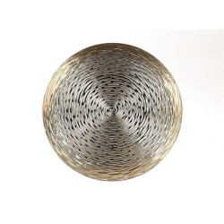 HBX natural living Sous assiette plastique Ø33xh2cm or