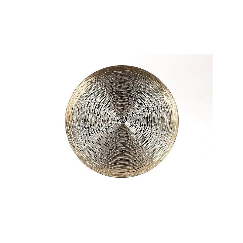 HBX natural living Sous assiette plastique Ø33xh2cm or