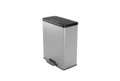 Curver Deco Bin pedaalemmer 65L Zilver metallic