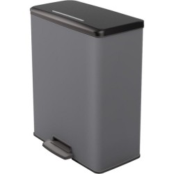Poubelle à pédale Curver Deco Bin 65L Cool Grey