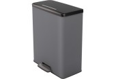Curver Deco Bin Duo poubelle à pédale 26L+26L Cool Grey