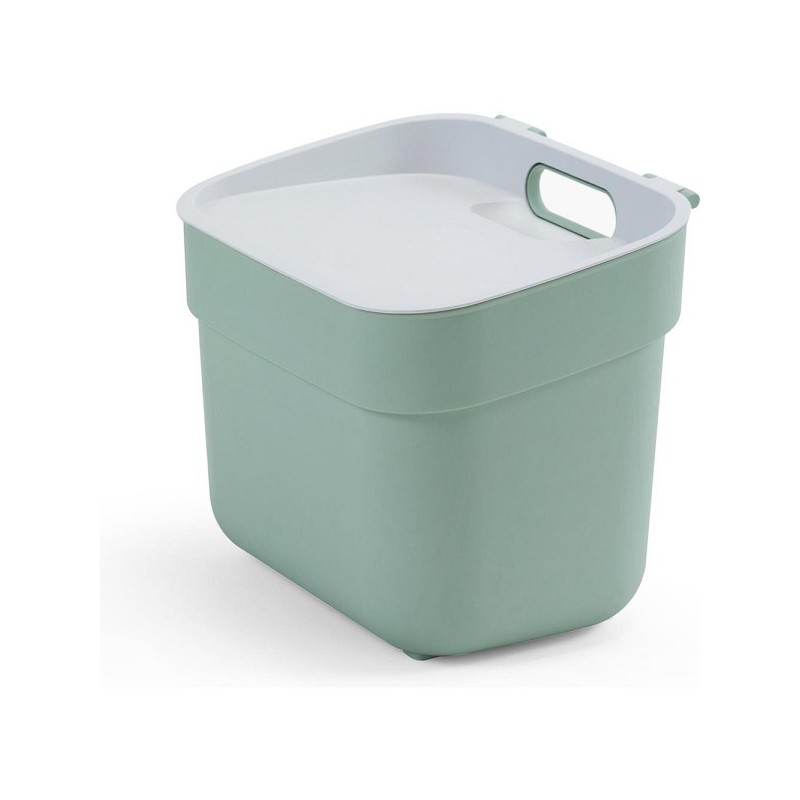 Poubelle Curver Prête à Collecter - GFT - 5L Vert/Gris clair