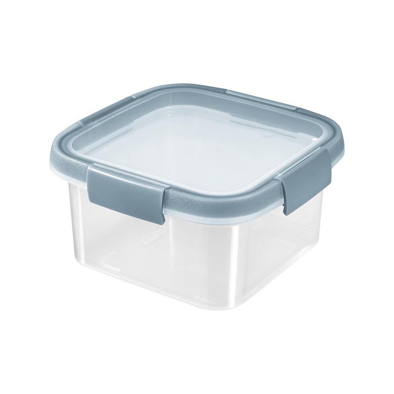 Curver Smart Fresh Eco Vershoudbakje Vierkant 1,1L Smokey Grey/Transparant