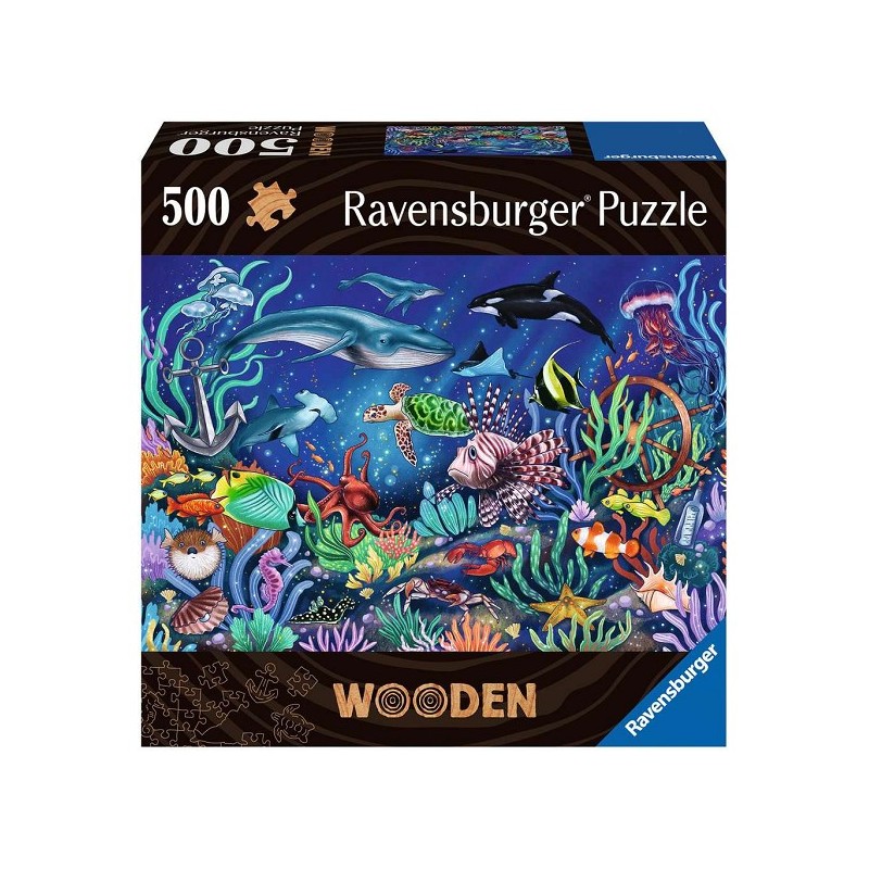 Ravensburger Puzzle en bois Sous la mer 500 pièces