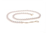 HBX natural living Deco kralenketting l100cm wit