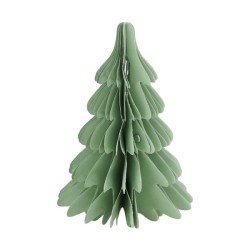 Papier sapin de Noël 12x12x18cm vert clair