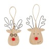 Cintre cerf bois MDF 10x0,65x11,5cm Naturel