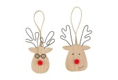 Hanger hert MDF hout 10x0.65x11.5cm Natural