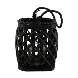 Lanterne saule 18x18x19,5cm noir