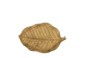 Plate blad MDF hout 28.5x17.8x2.5cm goud