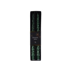 Decoris Dinerkaars kerstboom groen met glitters box a 2 stuks