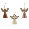 Decoris Hangdeco Engel van papier met glitter vleugels- fsc 100%- H14cm Dia 10cm