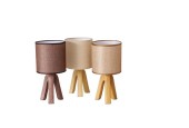 Boltze Home Tafellamp Isco met terracotta voet en canvas kap  H31cm in verschillende naturel tinten