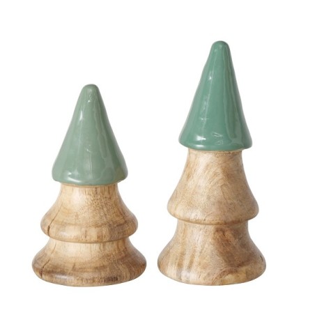 Boltze Home Sapin de Noël décoratif Padise en bois de manguie