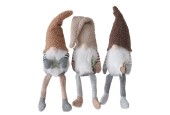 Boltze Home Bungelbenen Kerstkabouter Tillmann L24cm x B10cm x H35cm in beige, bruin of lichtbruin