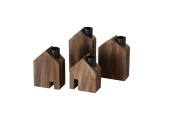 Boltze Home Chandelier Villads modèle maison en bois marron-noir