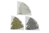 Boltze Home Serviettes Serviettes Grona en forme d'arbre de Noël