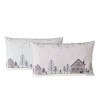 Boltze Home Coussin Homewood, 2 ass., Polyester / 100%, Maison, Multicolore, Motif, Beige, Gris Clair, Blanc