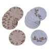 Boltze Home Coaster set Homewood avec un motif de maisons et d'arbres de Noël feutre dia 10cm 6 pièces