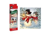 Craft ID Diamond Painting Bonhomme de neige de Noël 30x30cm