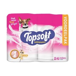 TopSoft Toiletpapier 2-laags 24 rollen