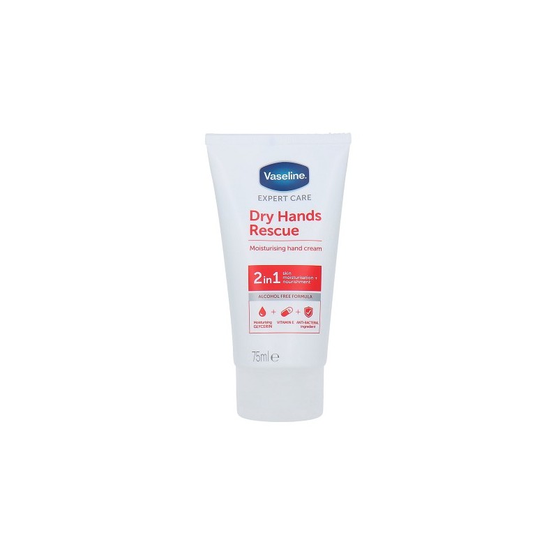 Vaseline Crème Mains 2-en-1 Sauvetage des Mains Sèches 75 ml