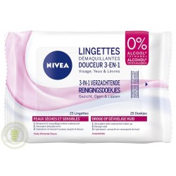 Nivea Gezichtsreinigingsdoekjes 25st Droge&Gevoelige Huid