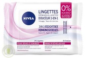 Nivea Lingettes nettoyantes pour le visage 25 pièces Peaux sèches et sensibles