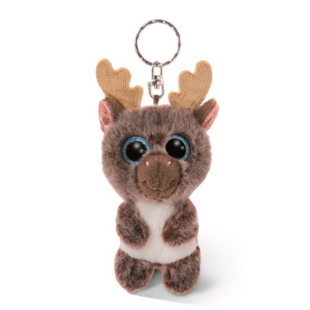 NICI Glubschis porte-clés Renne Cacao-Fée 9cm