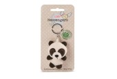 NICI messagers porte-clés panda 7 cm avec pendentif trèfle