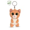 NICI Porte-clés Glubschis Vert Chat Tabby Tabbrey 9cm