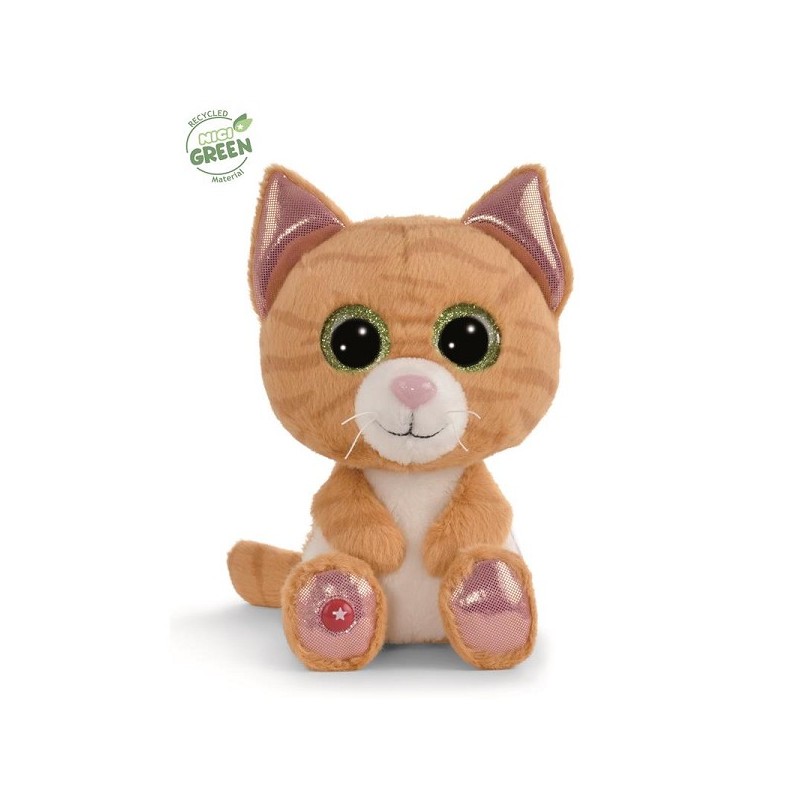 NICI Glubschis peluche chat tigré Tabbrey 15cm collection Vert