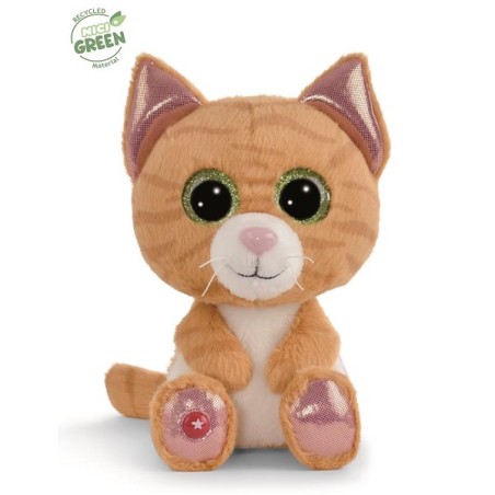 NICI Glubschis peluche chat tigré Tabbrey 15cm collection Vert