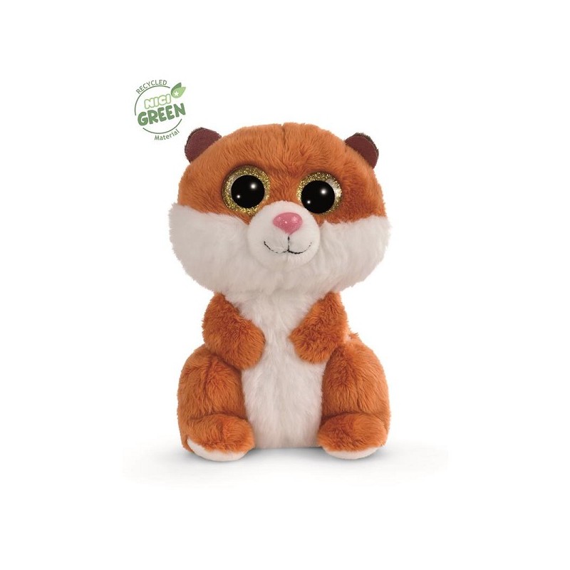 NICI Glubschis peluche Hamster Stubbi 15cm collection Vert
