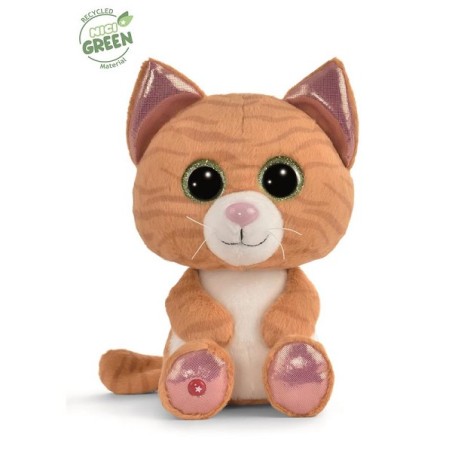 NICI Glubschis peluche chat tigré Tabbrey 25cm collection Vert