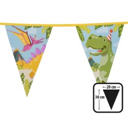 Ligne de drapeau Dino party 6m 30x20cm
